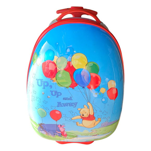 Disney Winnie The Pooh Up & Away - Heys Luggage 18" Hardshell Rolling Suitcase - Picture 1 of 13